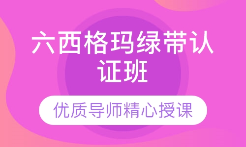 六西格玛绿带认证班