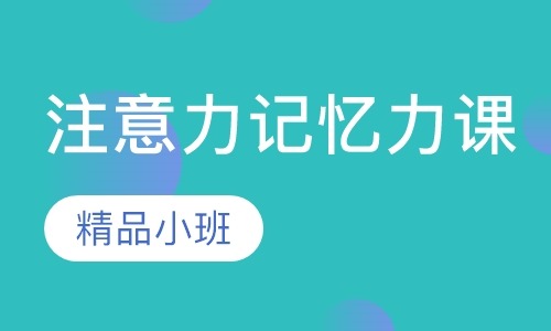 注意力记忆力课