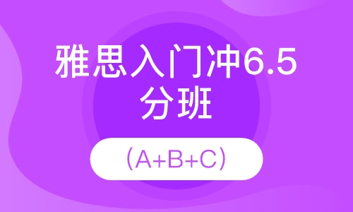 雅思入门冲6.5分班（A+B+C）