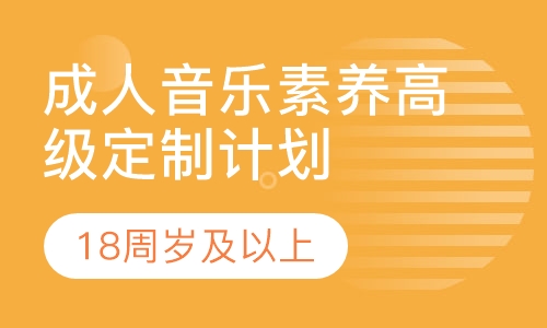 成人音乐素养高级定制计划18周岁及以上