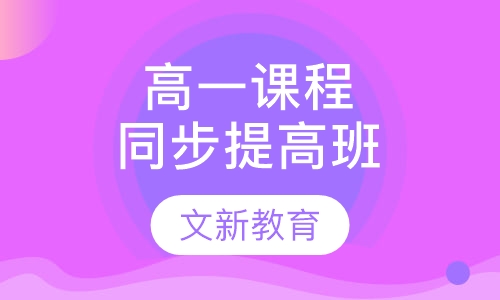 高一课程同步提高班
