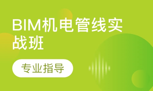 BIM机电管线实战班