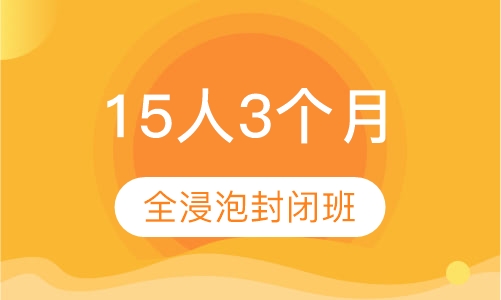 15人3个月全浸泡封闭班