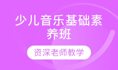少儿音乐基础素养班