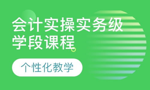会计实操实务级学段课程
