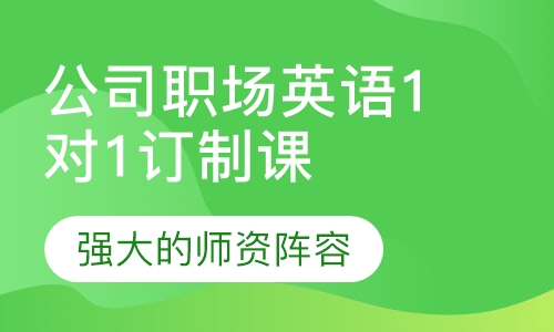 公司职场英语1对1私人订制课