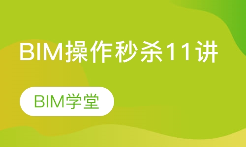 BIM操作秒杀11讲