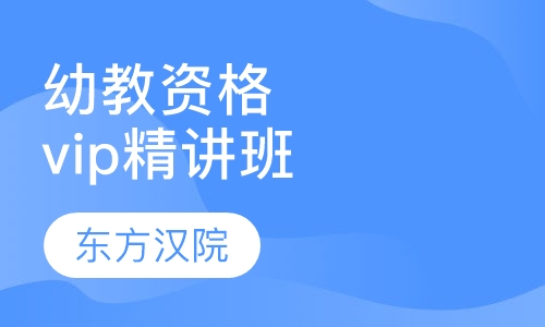 幼儿园教师资格vip精讲班