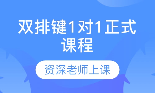 双排键1对1正式课程
