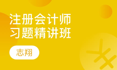 注册会计师习题精讲班