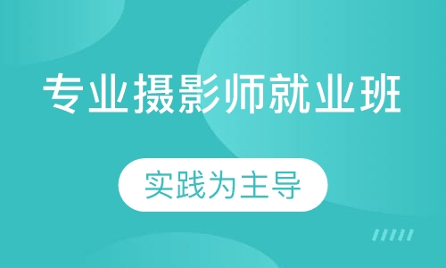 专业摄影师就业班