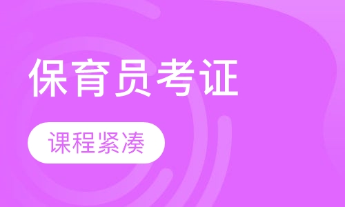 保育员快速考证班