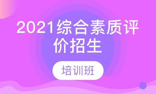 2021年综合素质评价招生培训班