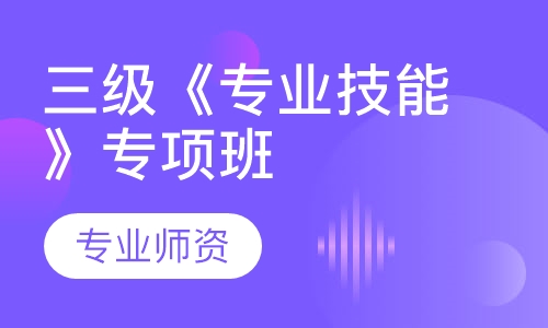 三级《专业技能》专项班