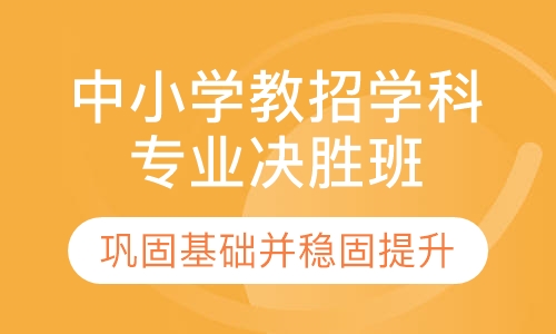 中小学教招学科专业决胜班