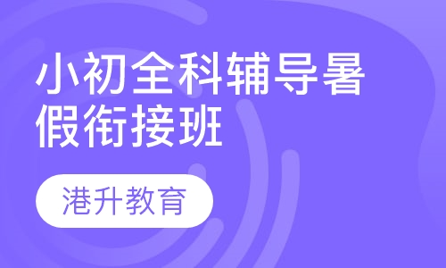 小初全科辅导暑假衔接班