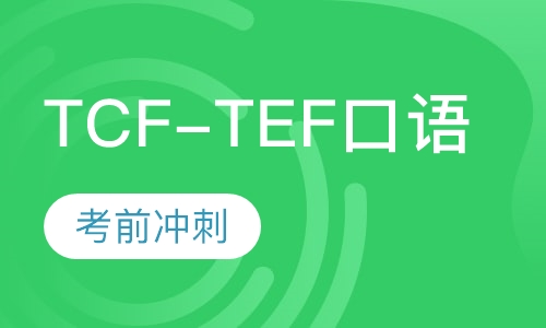 TCF-TEF口语训练及考前冲刺培训班