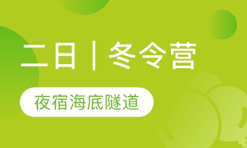 【二日 | 冬令营】夜宿海底隧道
