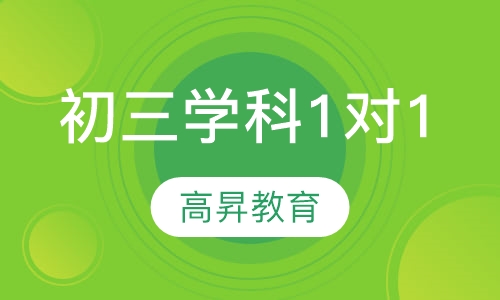初三学科1对1辅导课程
