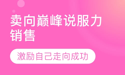 卖向巅峰说服力销售