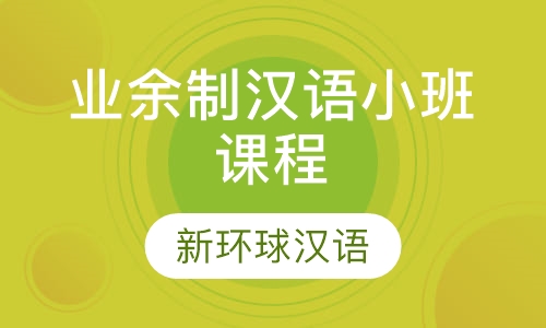 业余制汉语小班课程
