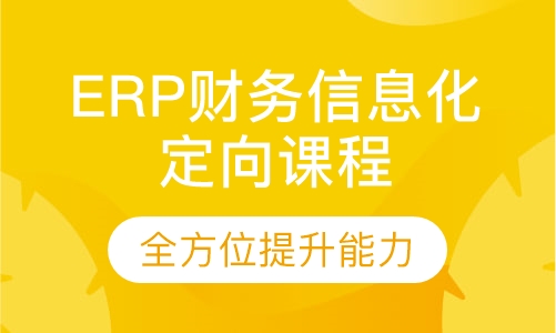 ERP财务信息化定向课程