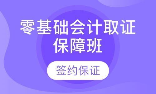零基础会计取证保障班