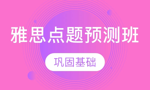 雅思点题预测班