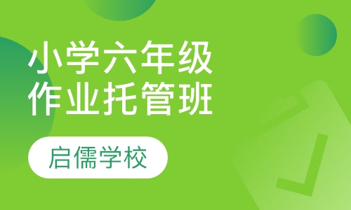小学六年级作业托管辅导班