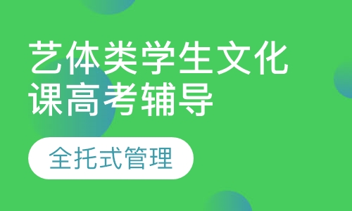 艺体类考生文化课辅导
