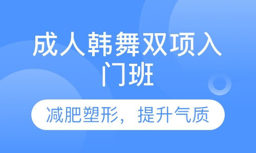 成人韩舞双项入门班