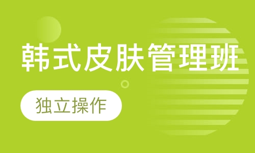 韩式皮肤管理班