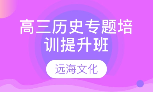 高三历史专题培训提升班