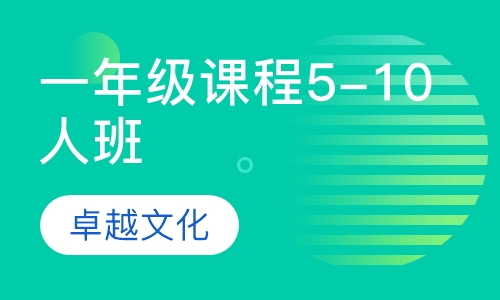 卓越文化小学一年级课程5-10人班