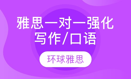 成都雅思泰斗一对一 强化写作/口语