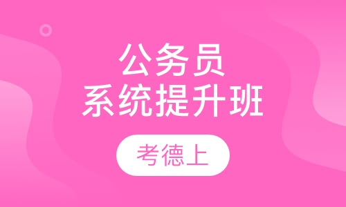 公务员系统提升班