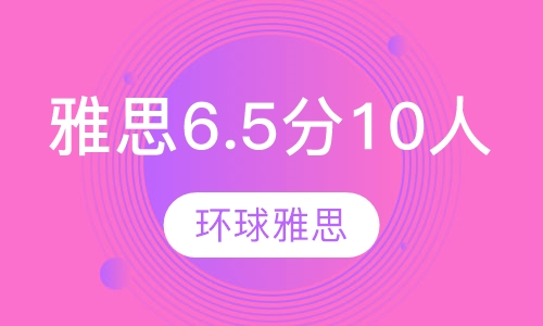 雅思 6.5分 10人班
