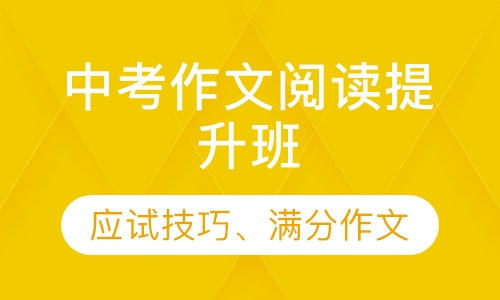中考作文阅读提升班