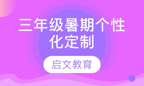 三年级暑期个性化定制思维拓展课