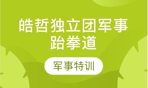 皓哲独立团军事跆拳道夏令营10天