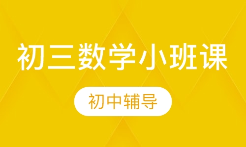 初三数学小班课