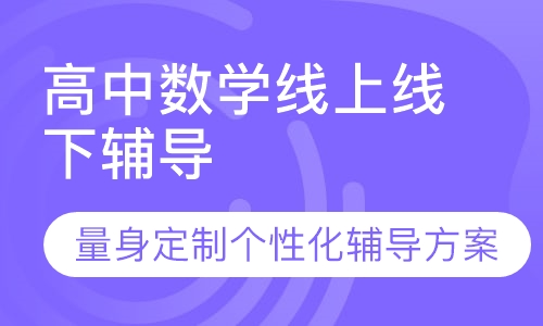 高中数学线上线下辅导