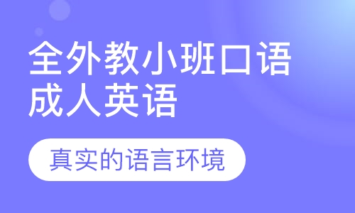 成人英语全外教小班口语