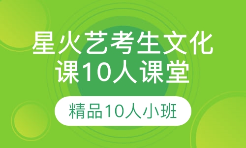 星火艺考生文化课10人课堂