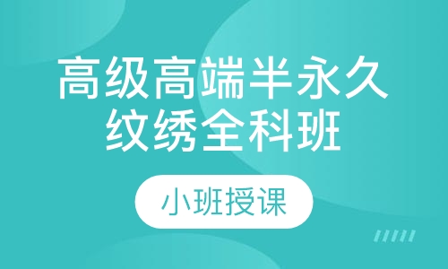高级高端半永久纹绣全科班