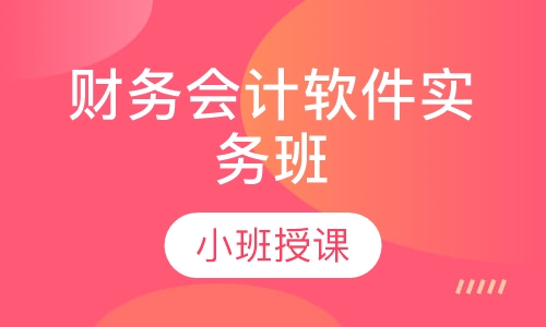 财务会计软件实务班