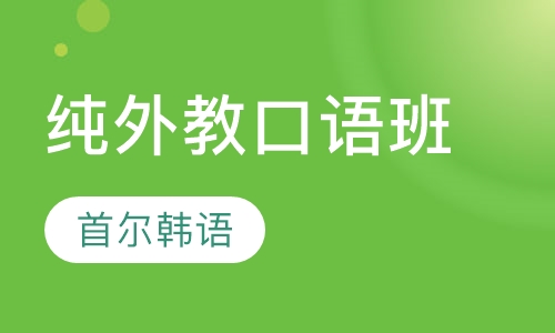 纯外教口语班(每周末2-3小时)