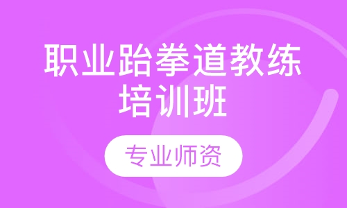 职业跆拳道教练培训班