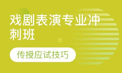 戏剧表演专业冲刺班