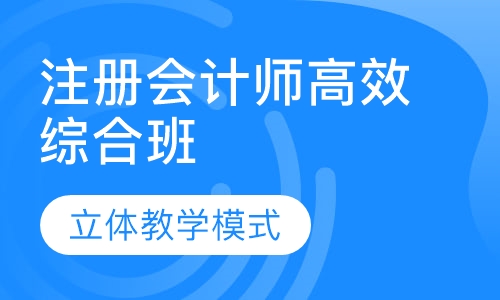 注册会计师高效综合班